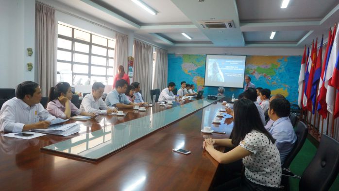 TS. Trần Đức Thuận - Phó Hiệu trưởng Nhà trường phát biểu tại hội đồng thi Kỹ năng mềm ngày 26/8/2016