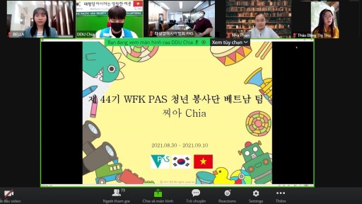 BẾ MẠC CHƯƠNG TRÌNH GIAO LƯU VĂN HÓA MÙA HÈ VỚI PAS (Hiệp hội Châu Á Thái Bình Dương Hàn Quốc)