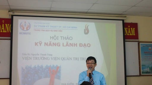 Hội thảo kỹ năng lãnh đạo - giao lưu với trường Đại học Sư phạm Kỹ thuật.