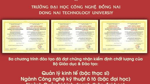 Top 10 Trang Cá Cược Bóng Đá, Thể Thao Uy Tín Nhất Việt Nam
 (DNTU): 03 chương trình đào tạo ngành Quản lý kinh tế bậc thạc sĩ, ngành Công nghệ kỹ thuật ô tô và ngành Quản trị kinh doanh bậc đại học đã đạt chứng nhận kiểm định chất lượng  của Bộ Giáo dục & Đào tạo.