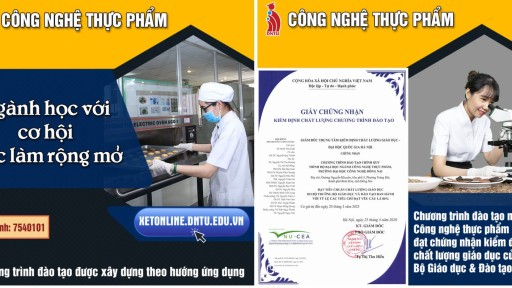 VỆ SINH AN TOÀN THỰC PHẨM VỚI NGÀNH CÔNG NGHỆ THỰC PHẨM HỌC TẠI DNTU VÀ DOANH NGHIỆP